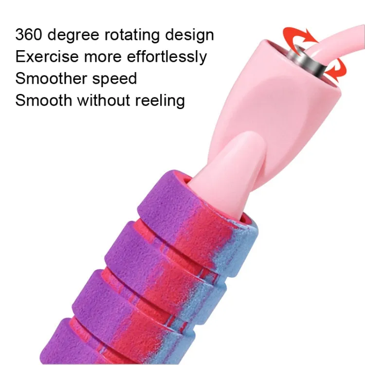 H8010 Weight Bearing Rope Skipping Fitness Equipment(PVC Rope Pink)