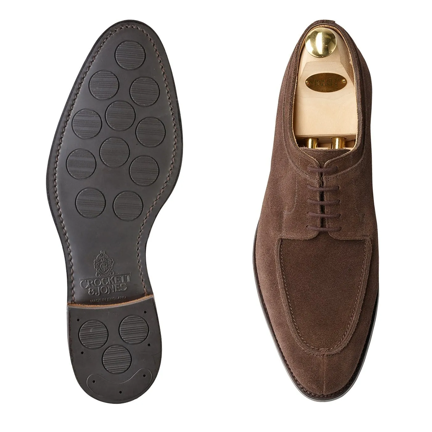 Hardwick Dark Brown Suede