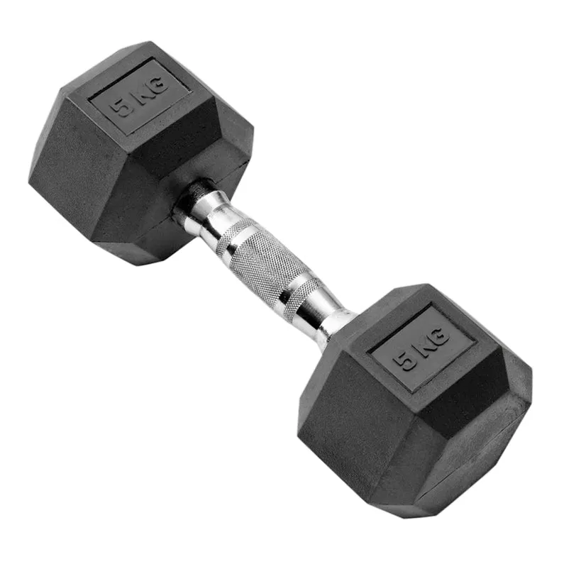 Hex Dumbbells - Rubber Coated Weights