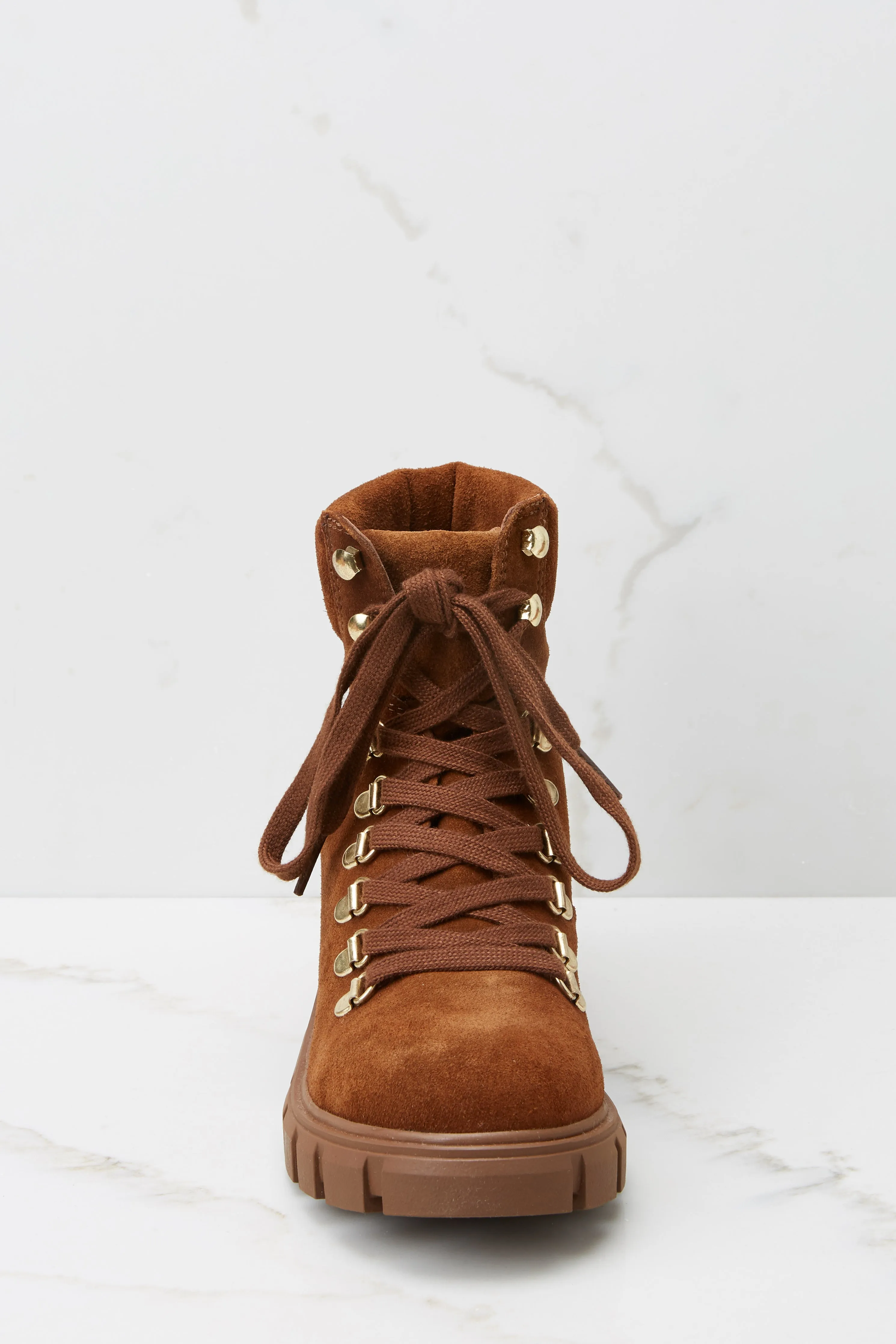 Hint Chestnut Suede Boots