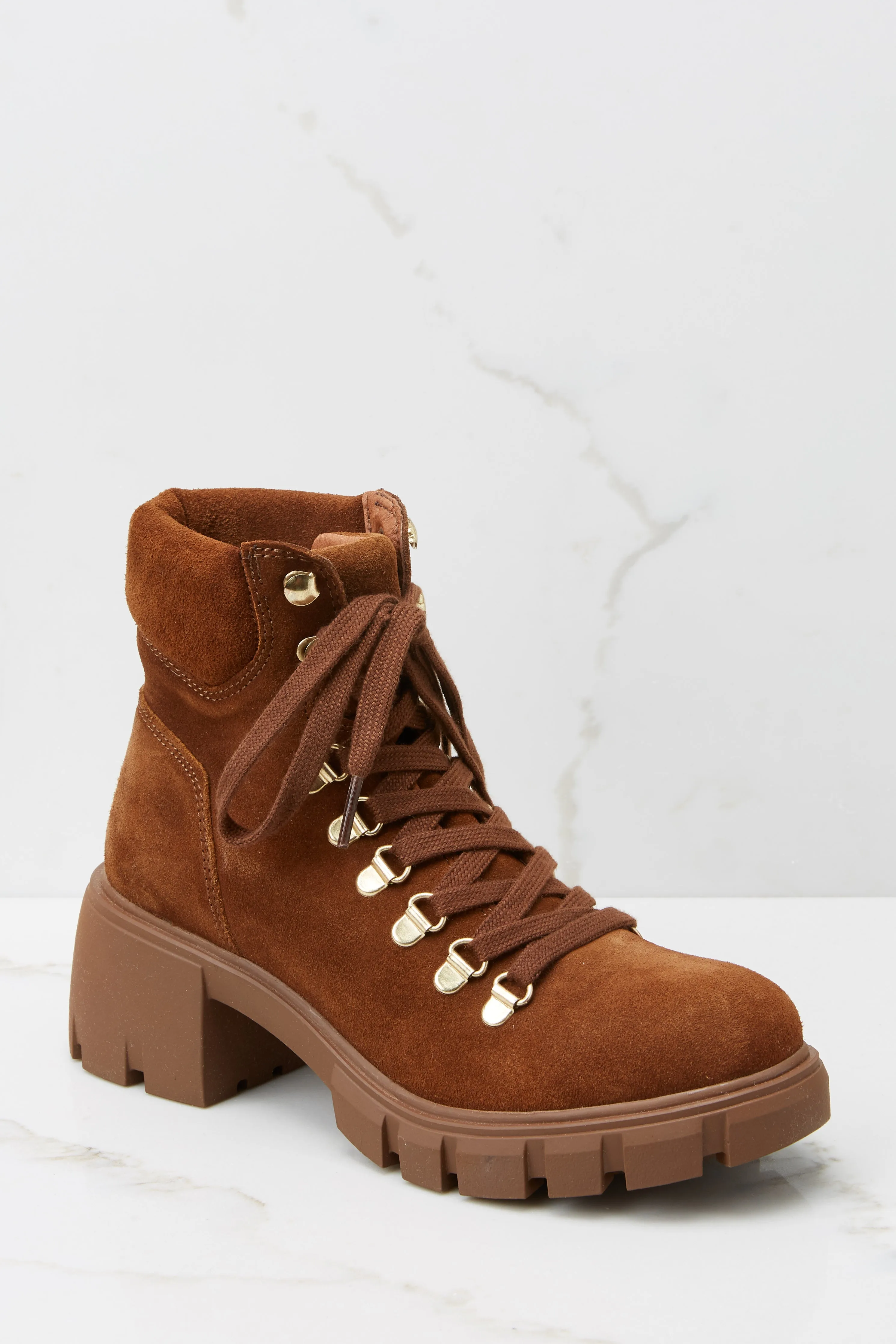 Hint Chestnut Suede Boots