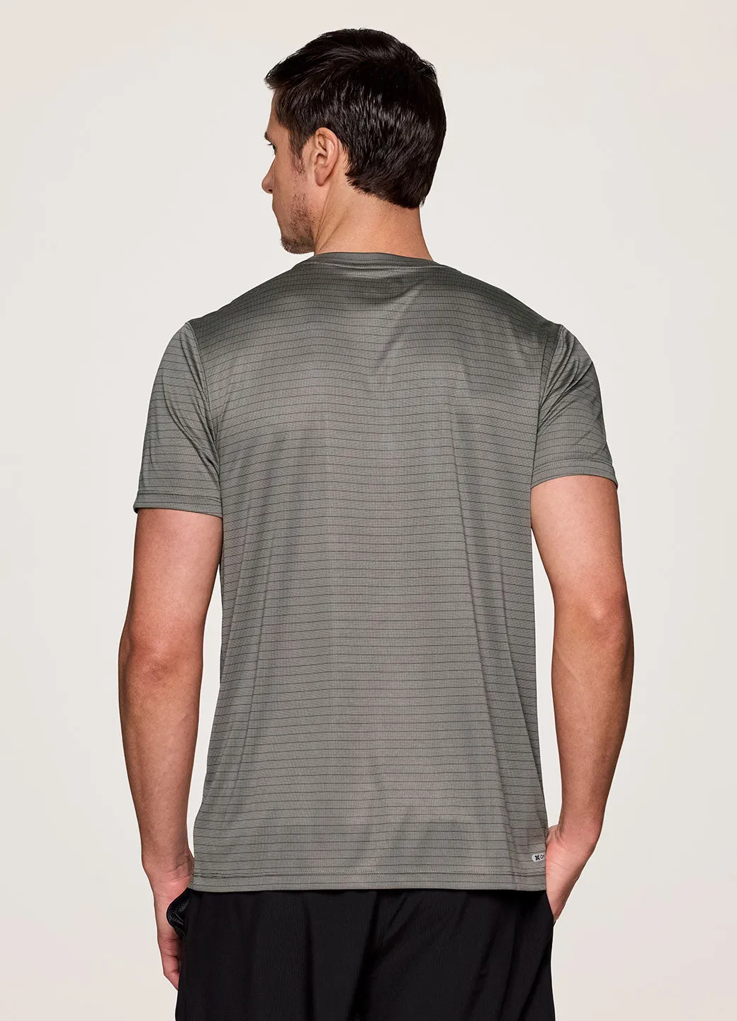 Hit the Court Striped Workout Tee