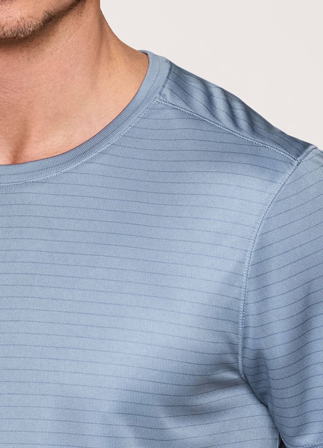 Hit the Court Striped Workout Tee