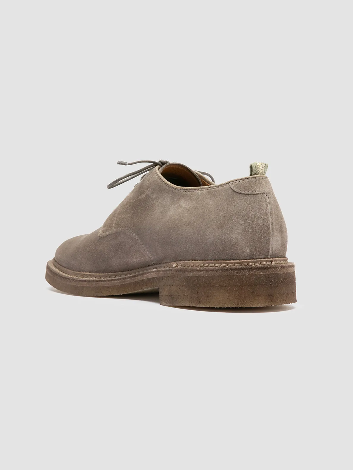 HOPKINS CREPE 115 - Taupe Suede Derby Shoes