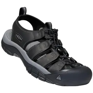 Keen Newport Men's Leather Waterproof Walking Sandals -  Black Steel/Grey