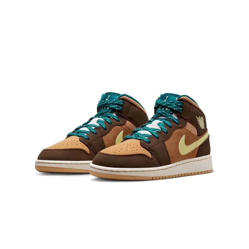 Kid's Air Jordan 1 Mid SE 'Cacao Wow'