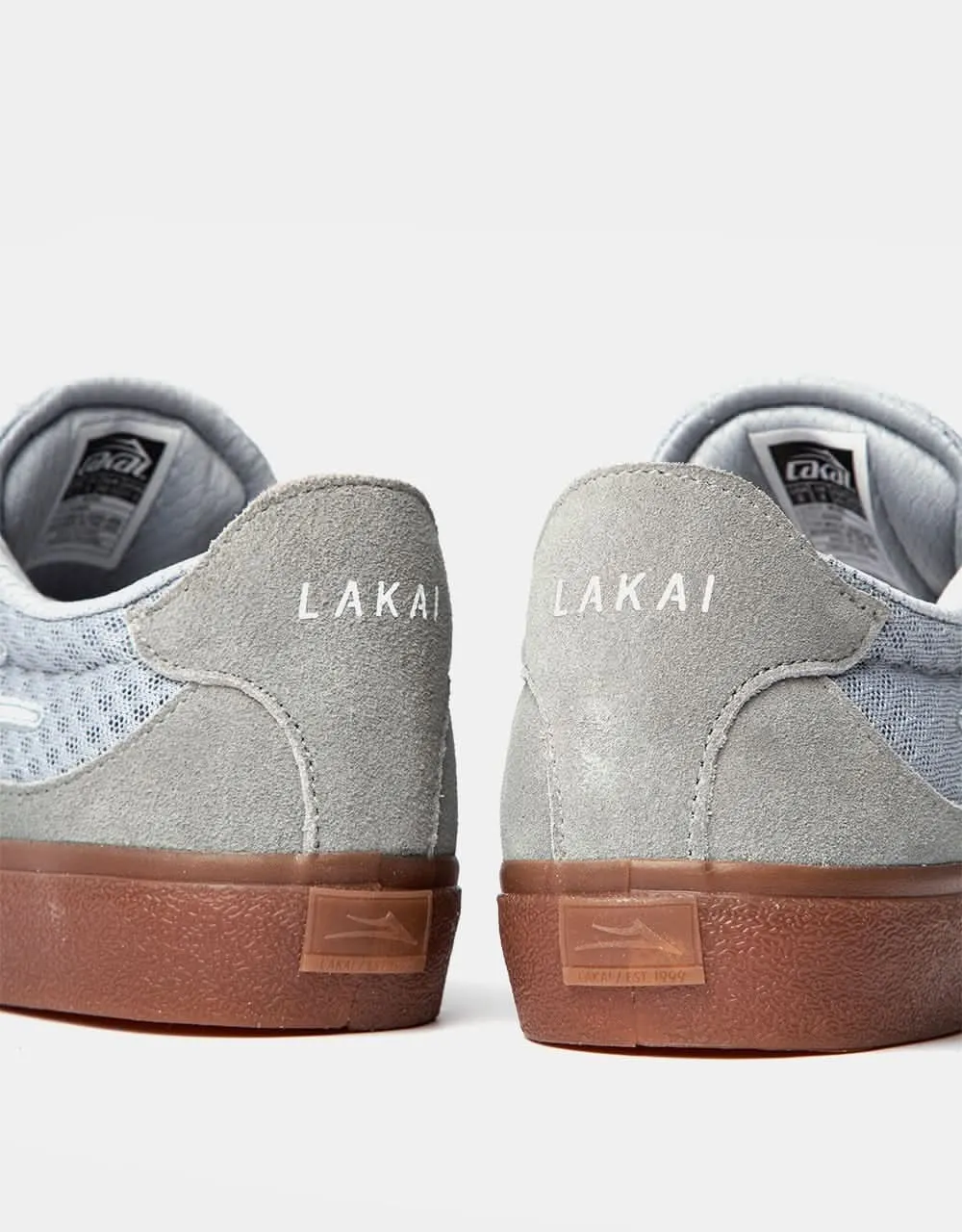 Lakai Essex Skate Shoes - Light Grey/Gum Suede