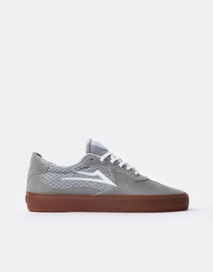 Lakai Essex Skate Shoes - Light Grey/Gum Suede