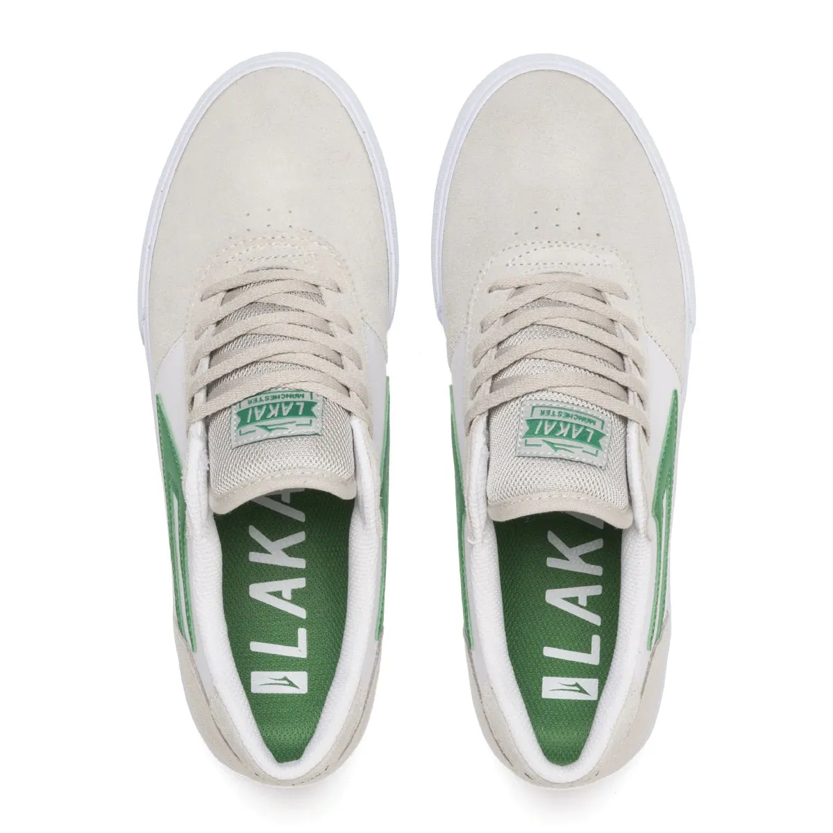 Lakai Shoes Manchester - White/Grass Suede