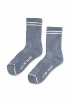 Le Bon Shoppe - Boyfriend Socks / Blue Grey