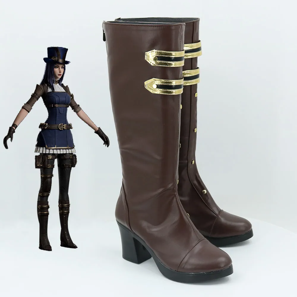 League of Legends Arcane Caitlyn Shoes Cosplay Boots B Edition