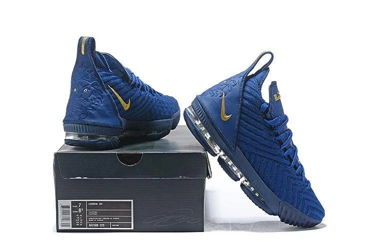 LeBron Vendita 16 Blue Force/Metallic Gold Sneaker