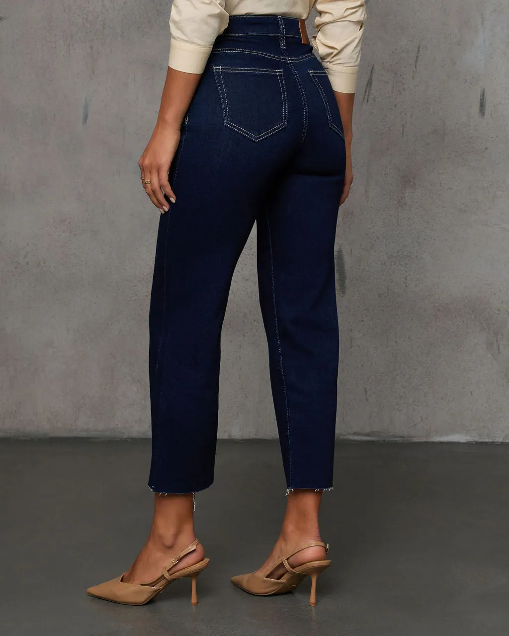 Marisse High Rise Relaxed Straight Leg Jeans