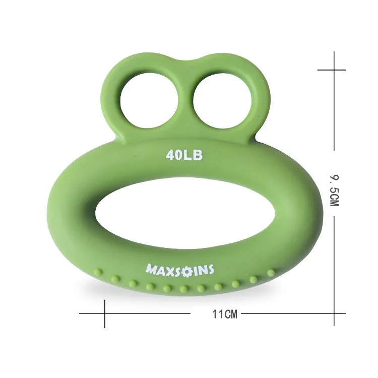 MAXSOINS MXO-DOUBLE-001 Frog Shape Finger Grip Training Device Finger Grip Ring, Specification: 50LB (Double-sided Purple)