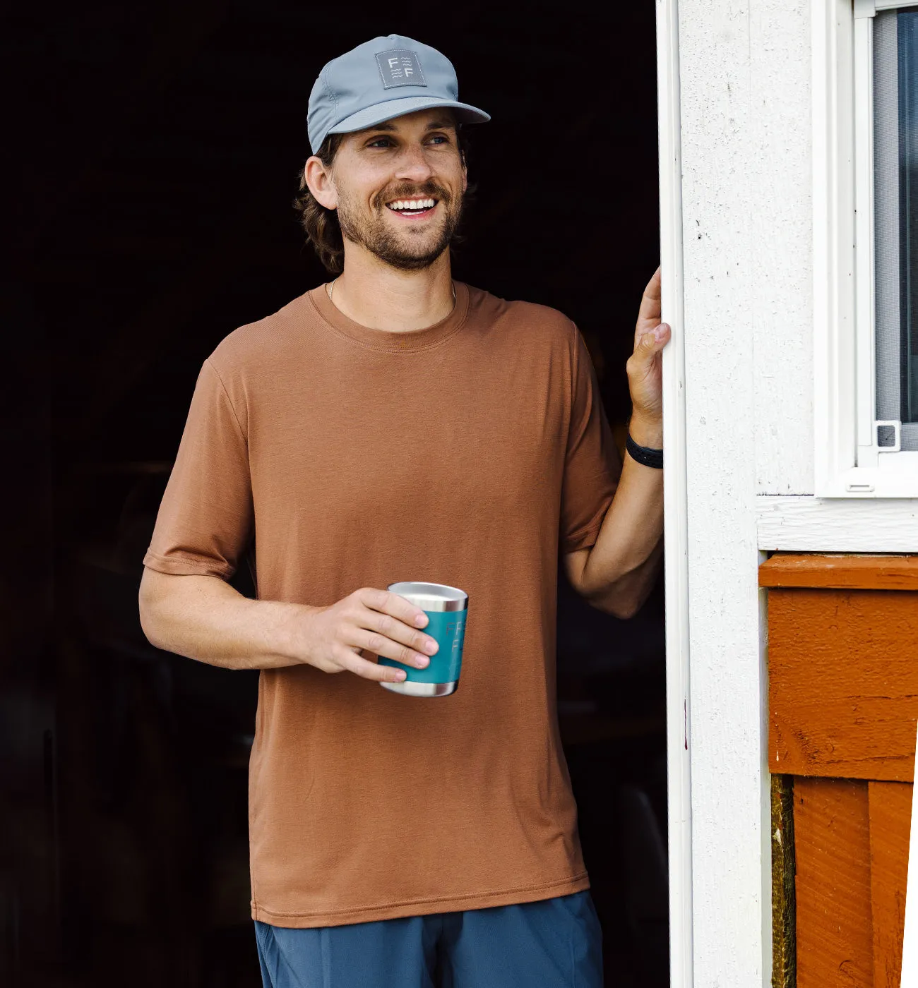 Men's Bamboo Motion Tee - Slate Blue