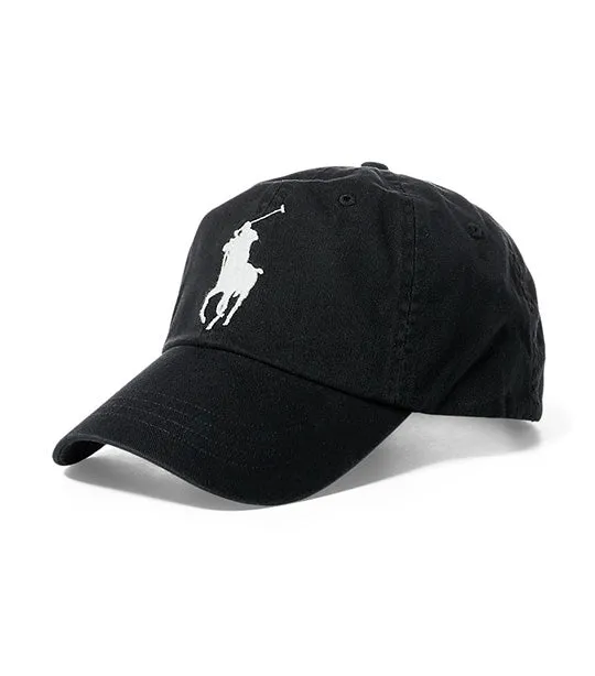 Men's Big Pony Chino Ball Cap Newport RL Black