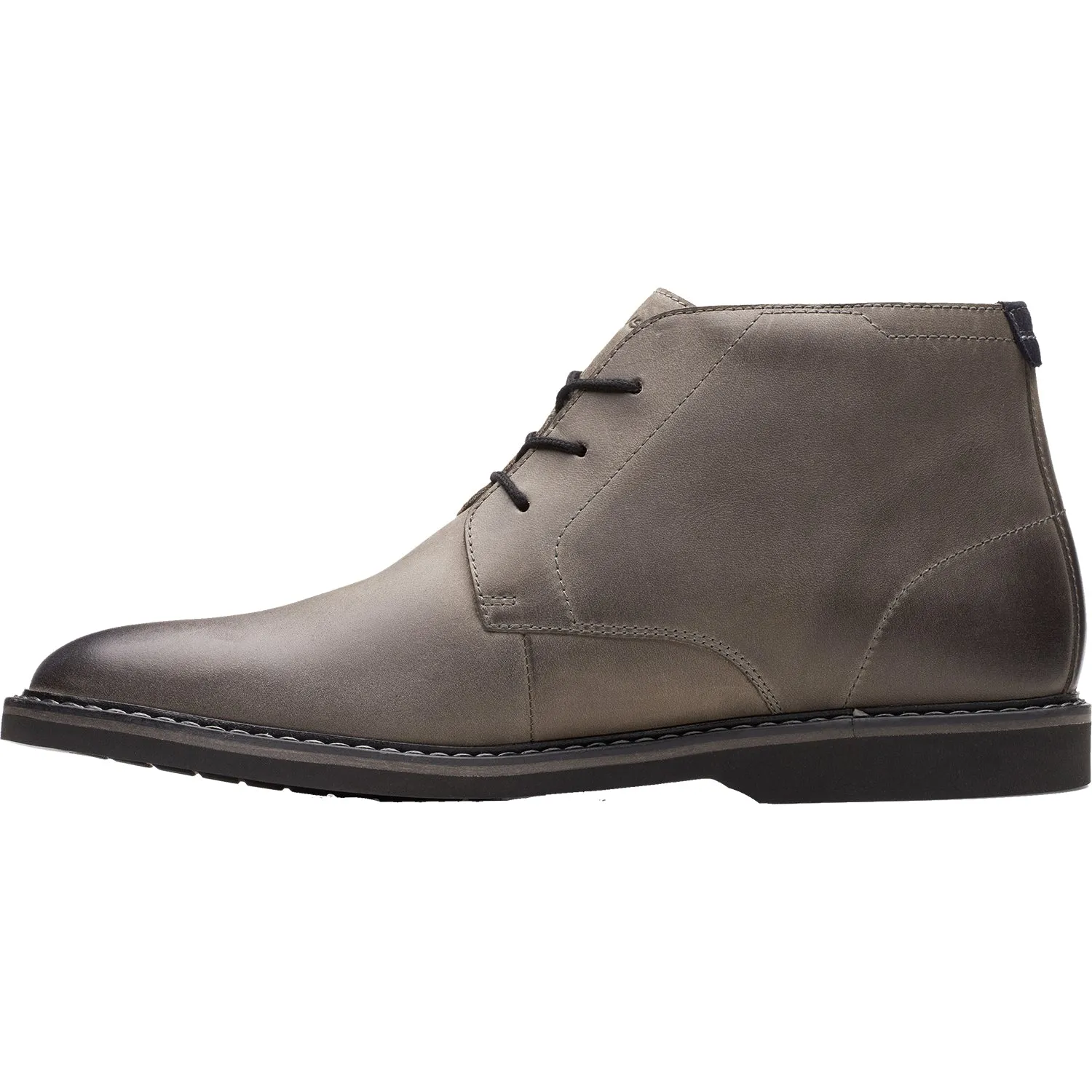 Men's Clarks Atticus LT Mid Dark Grey Leather