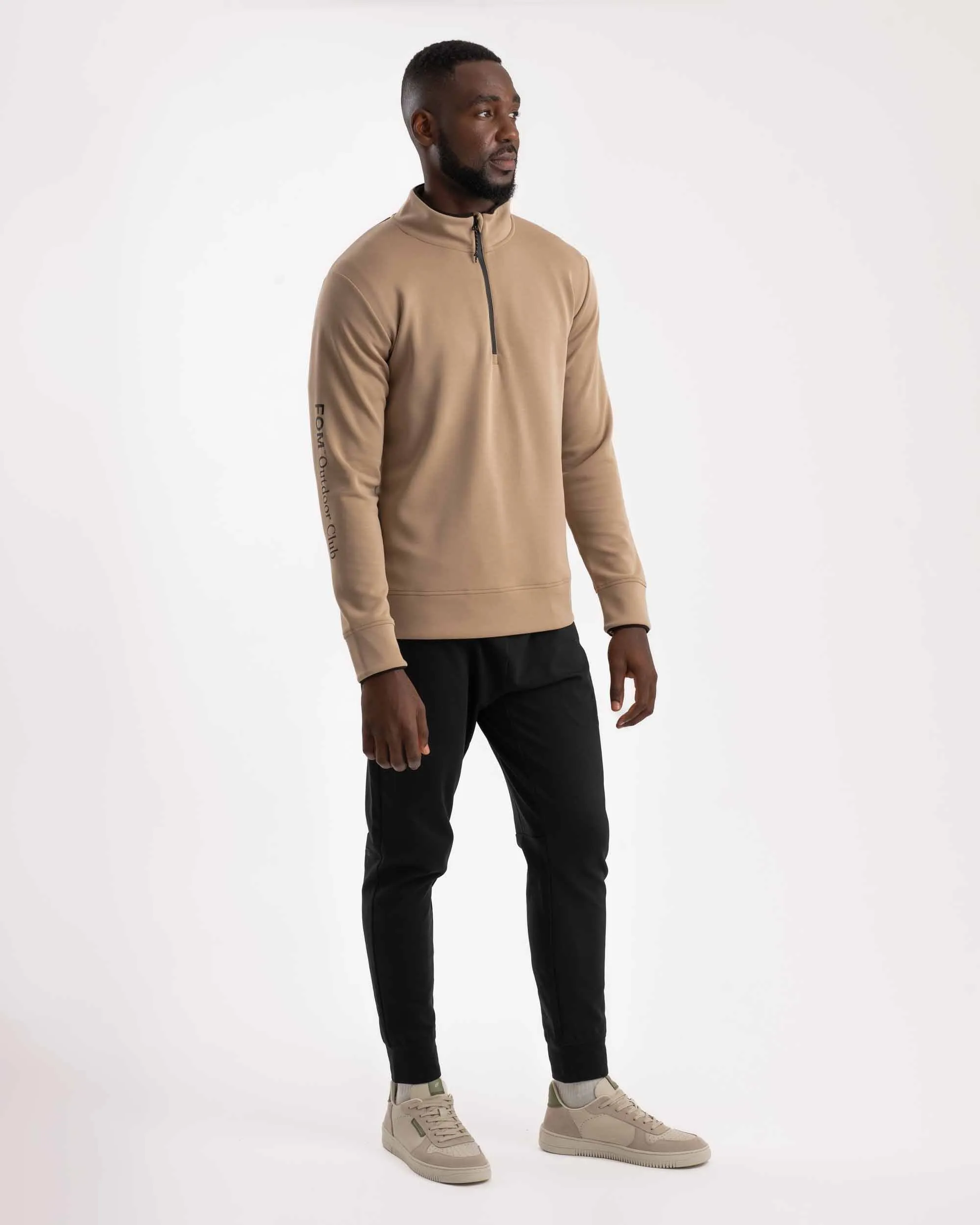 Mens Outdoor Versatile Long Sleeve Zip Top - Nomad