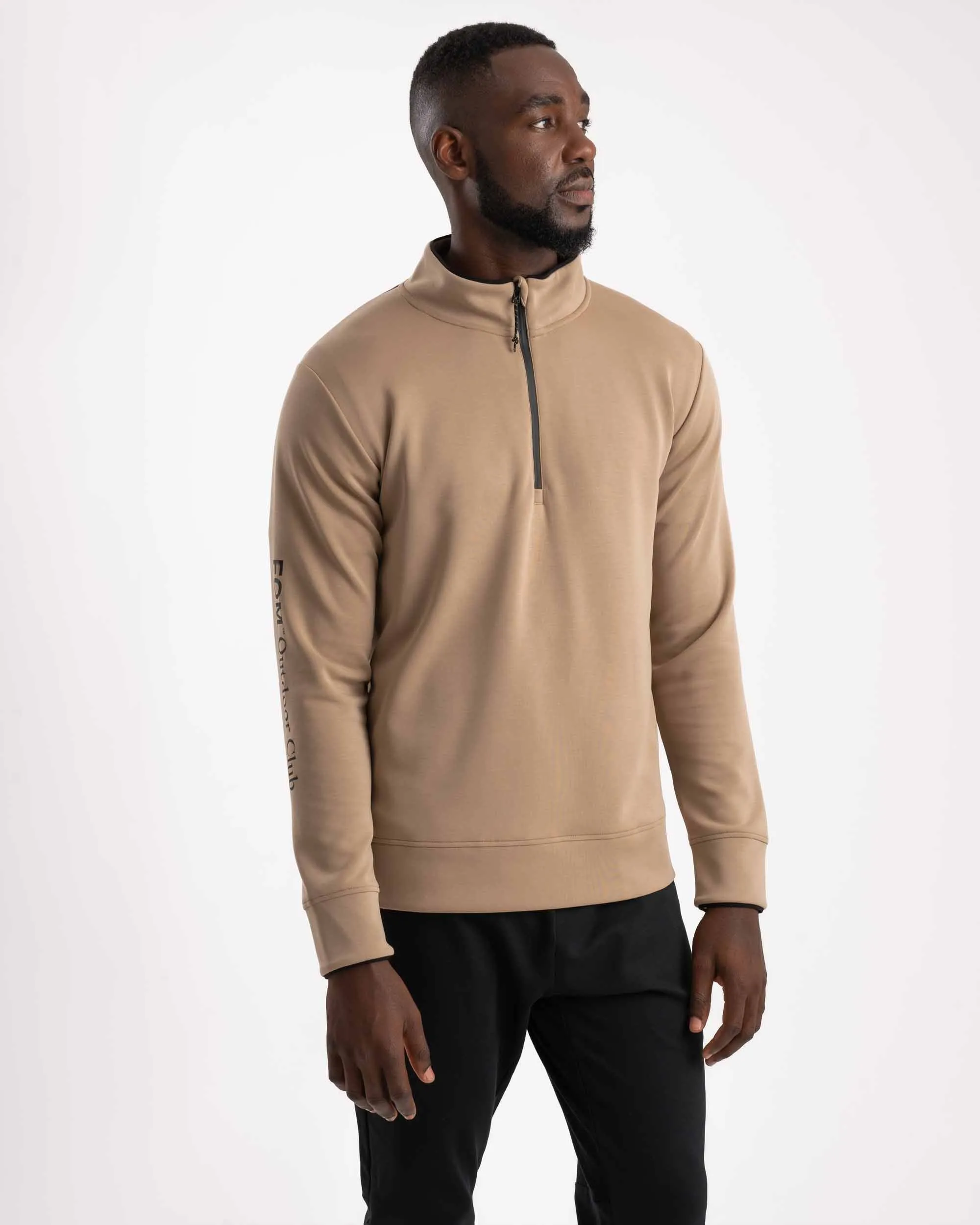 Mens Outdoor Versatile Long Sleeve Zip Top - Nomad