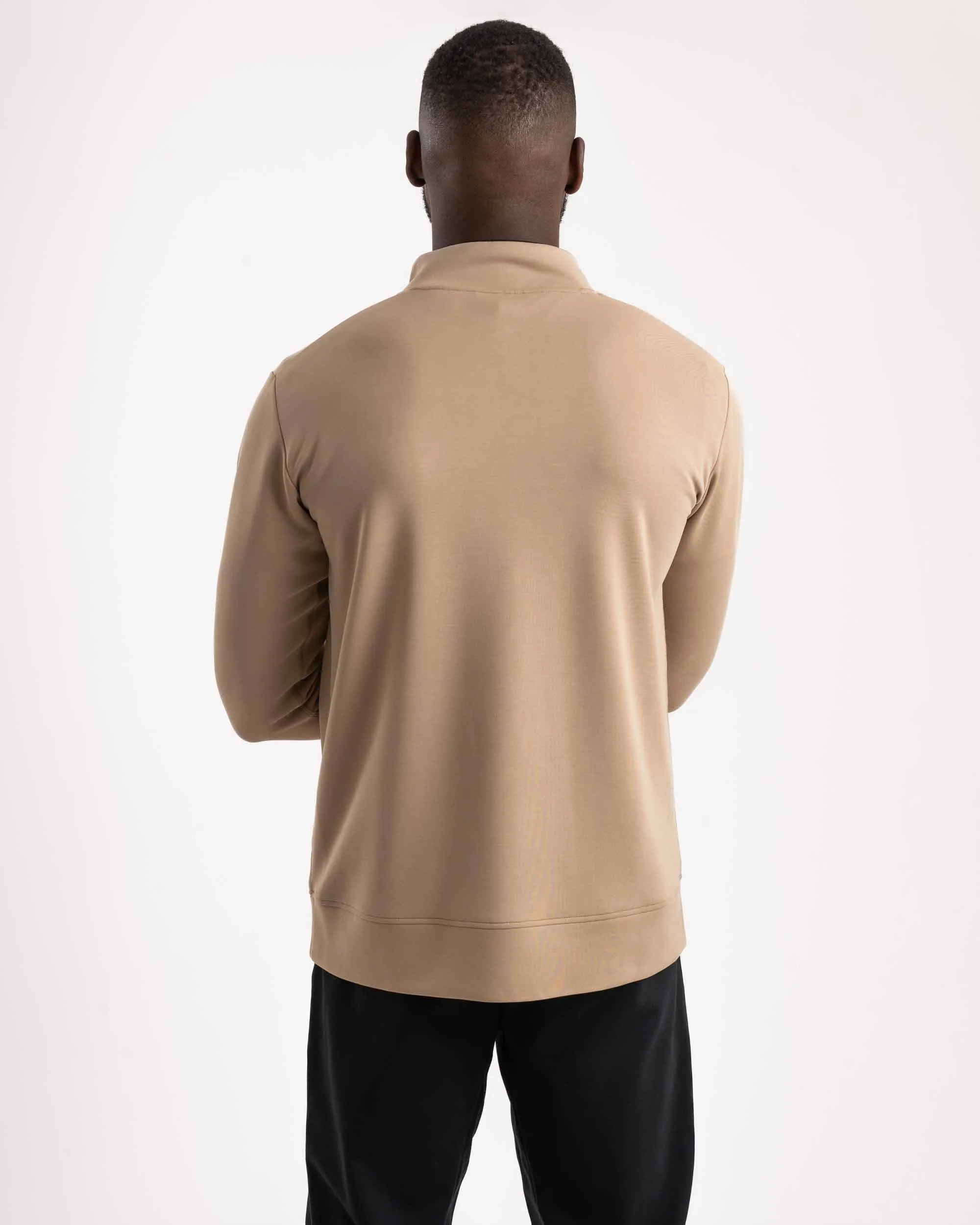 Mens Outdoor Versatile Long Sleeve Zip Top - Nomad