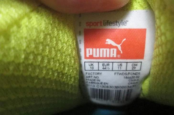 Mens PUMA VOLTAIC 4M RUNNING Sneakers Athletic Shoes 10 YELLOW Training MESH