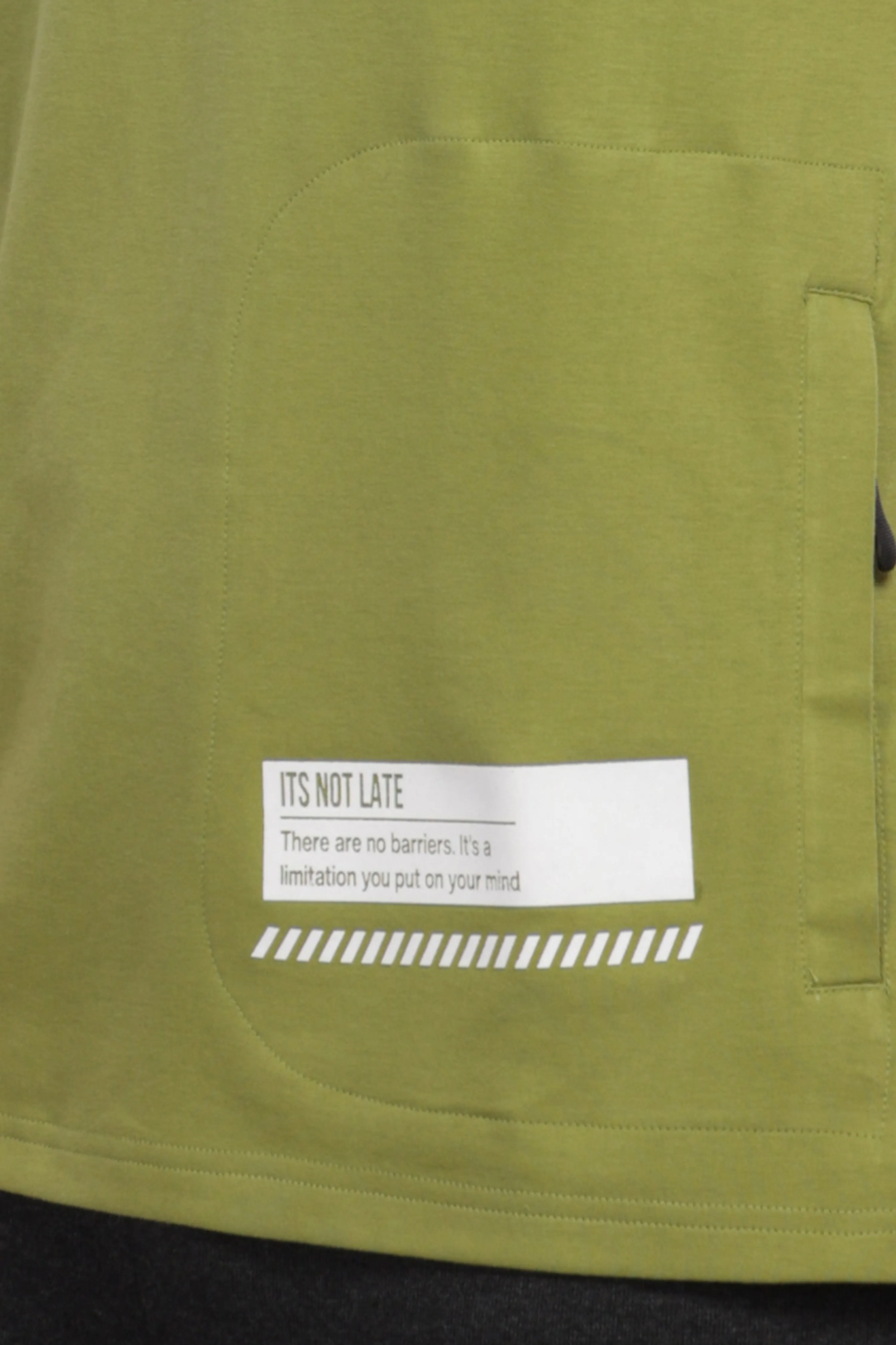 Men's Round neck Pure Cotton gentle T-Shirt-Domin8 (Olive)