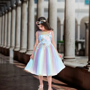 Mia Dress - Rainbow Blue