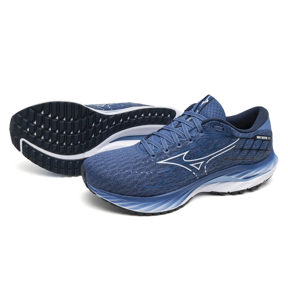 Mizuno Wave Inspire 20 Mens | Federal Blue/white/alaskan Blu