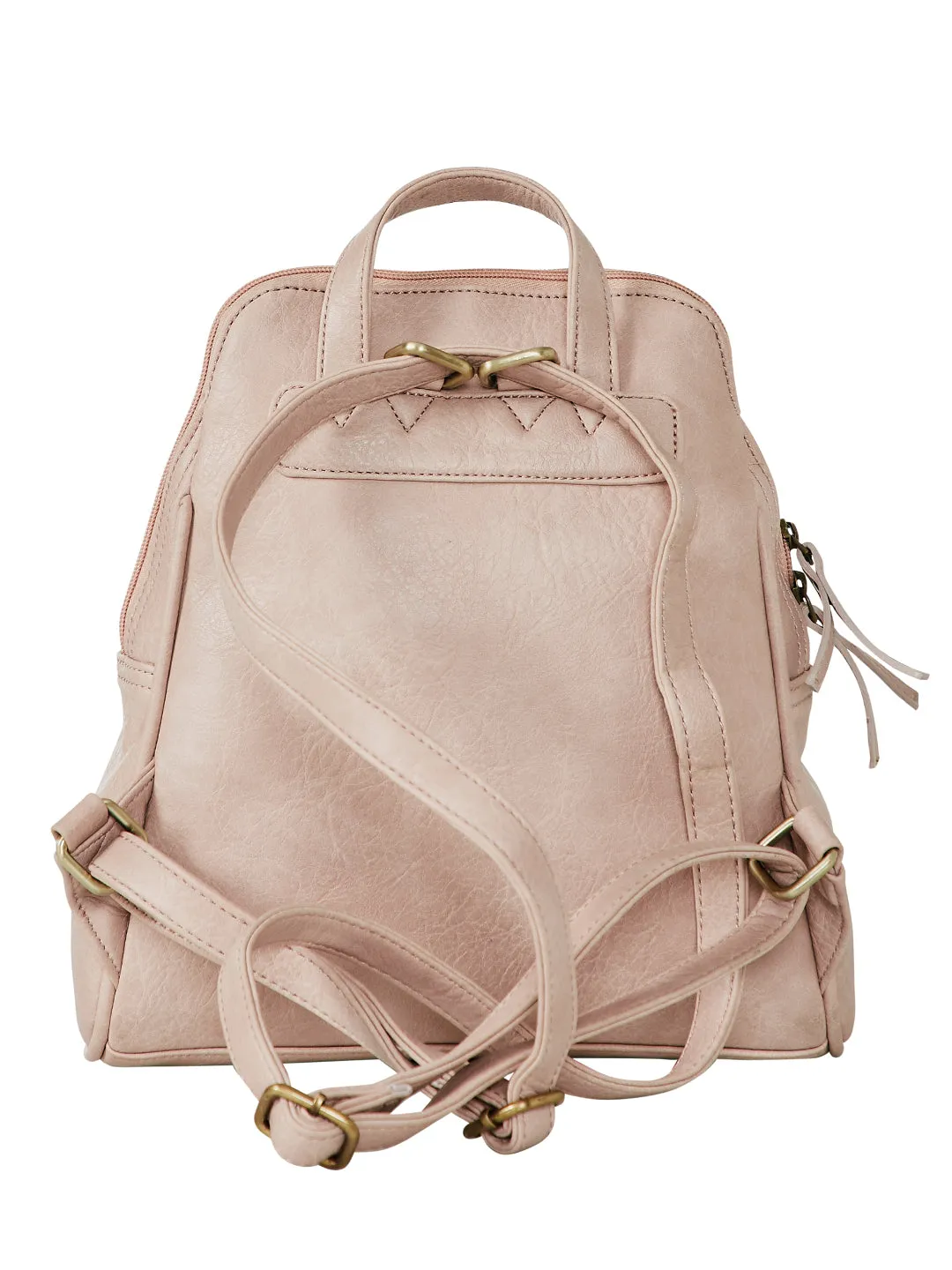 Mona B Convertible Daypack for Offices Schools and Colleges with Stylish Design for Women: Nude