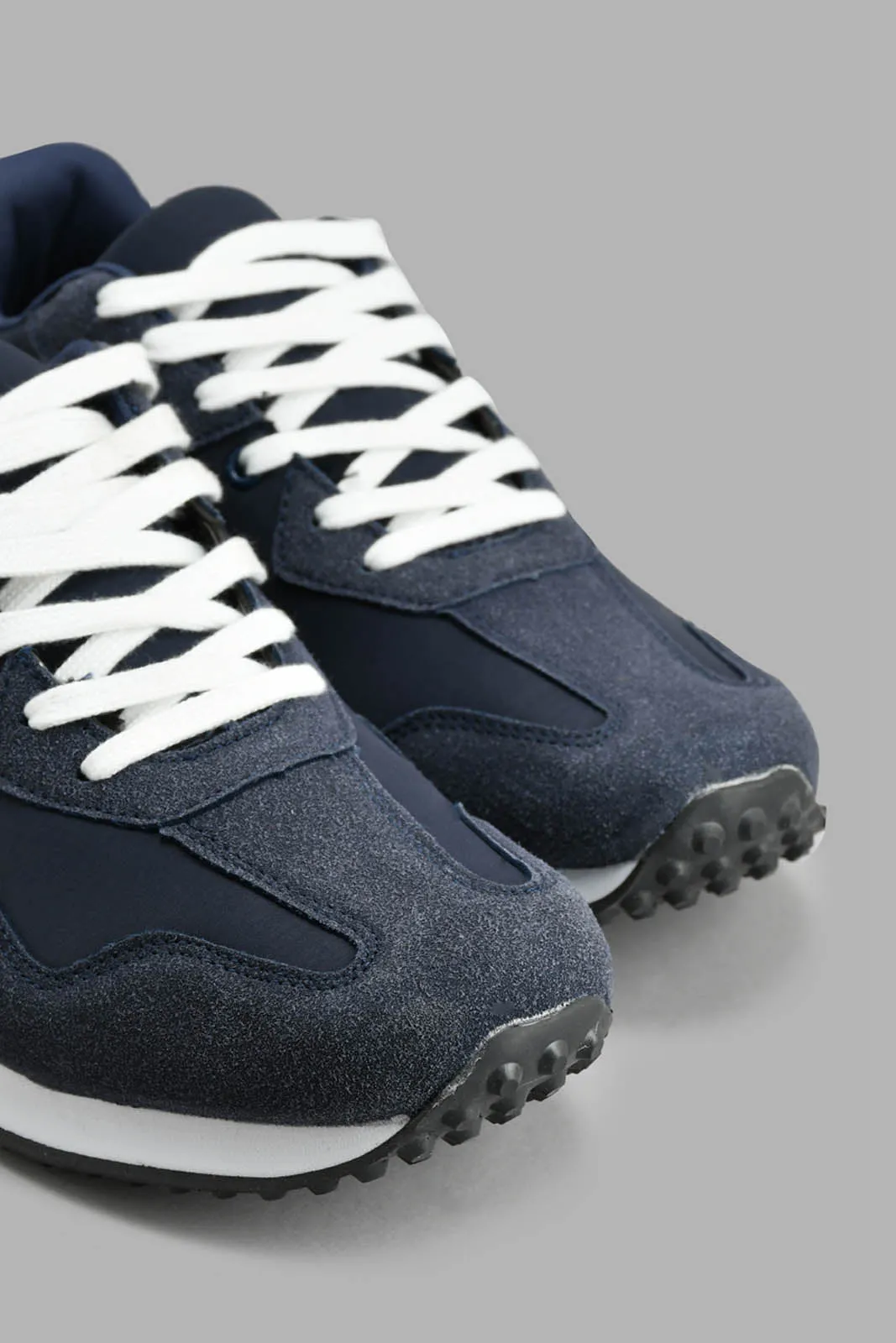 Navy Lace-Up Sneaker