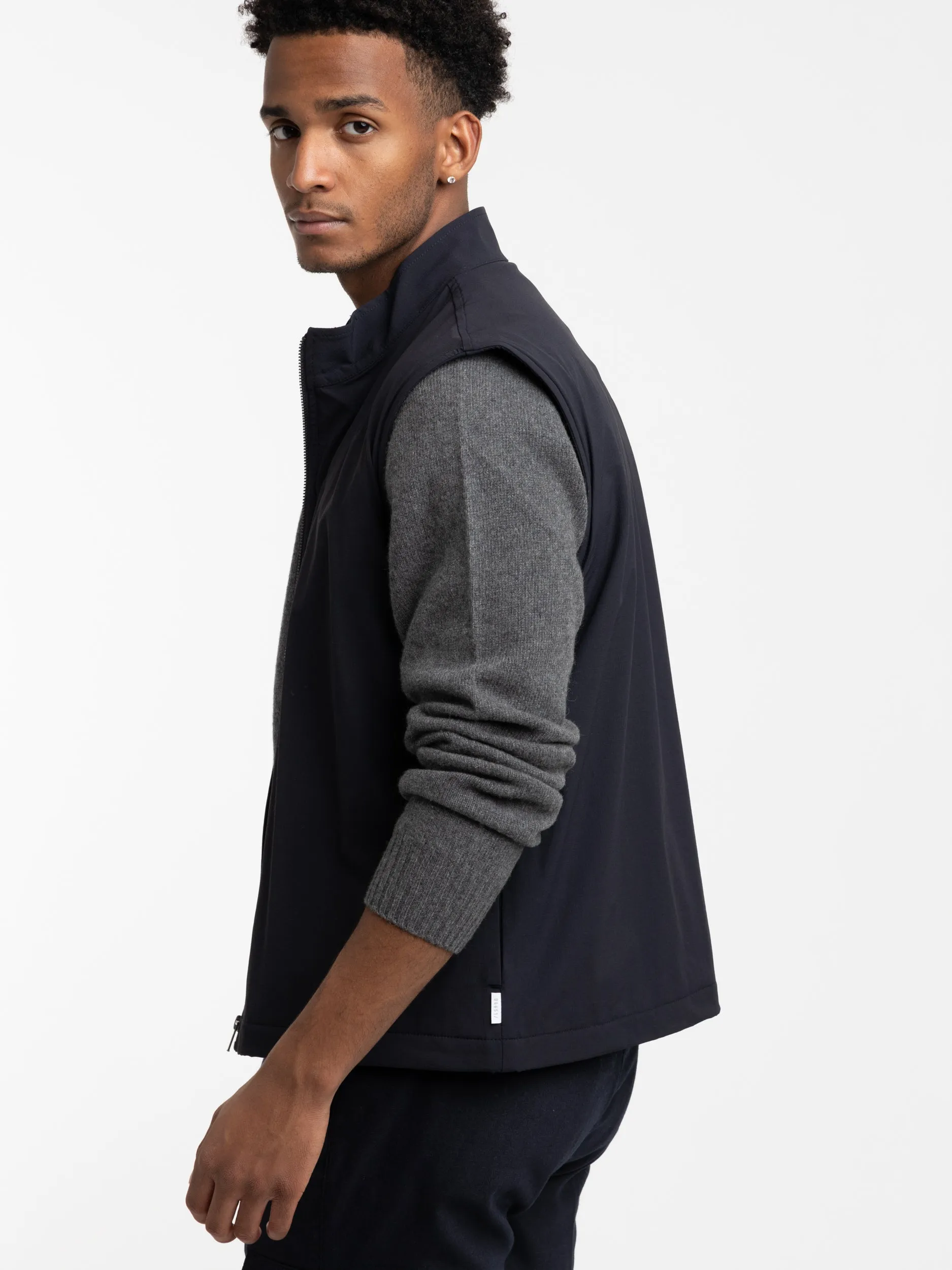 Navy Outdoor Gilet Wool Vest