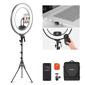 NEEWER RL45B 45W 18" Slim Edge Lit Ring Light Kit