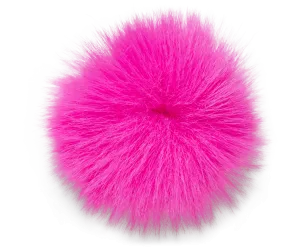 Neon Mini Pink Puff Ball