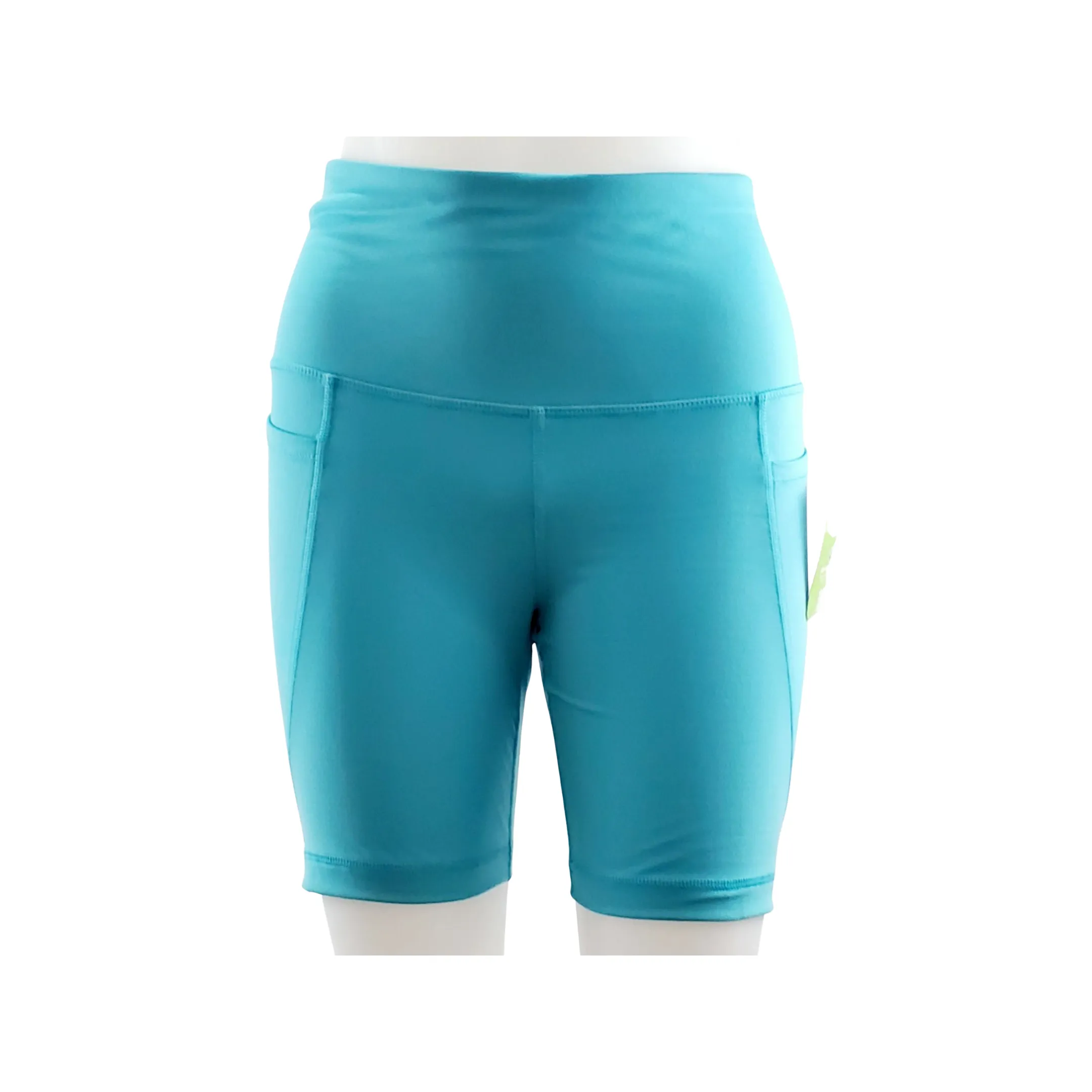 New Athletic Works Women's Pocket Short, buttery soft, great for yoga & work outs, Sz XL, Teal!