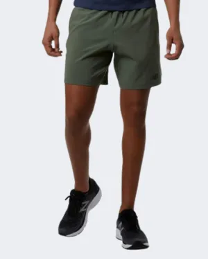 New Balance 7 Inch Tenacity Woven Men Training Short Olive Green Ms13019-Don