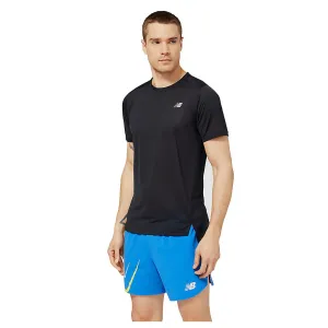 New Balance Accelerate Short Sleeve  (Mens) - Black