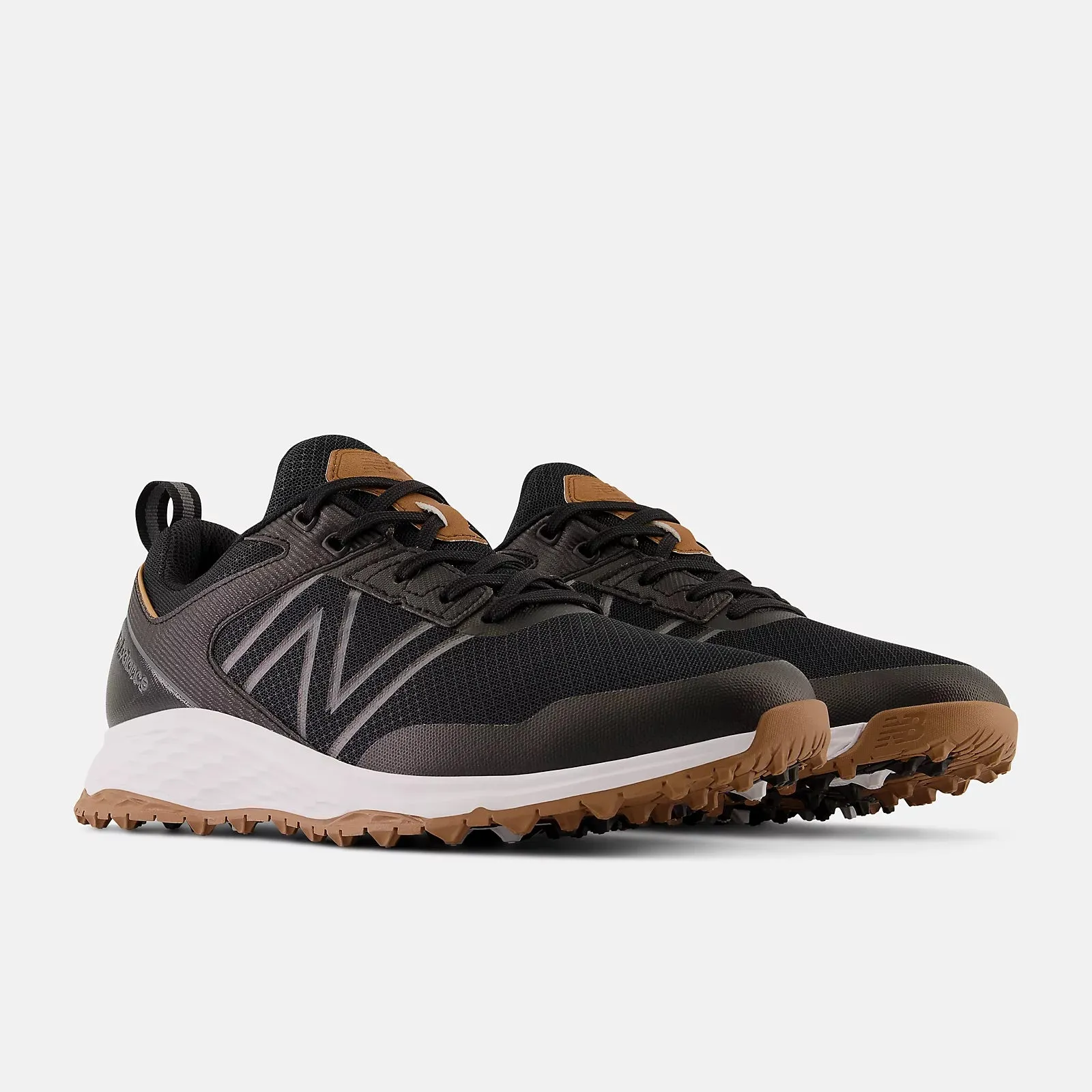 New Balance Mens Fresh Foam Contend Golf Shoe - BLACK GUM