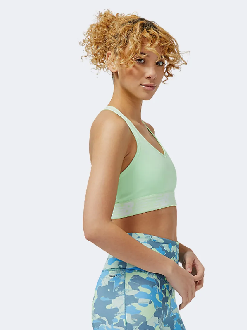 New Balance Pace 3.0 Women Training Bra Green Aura