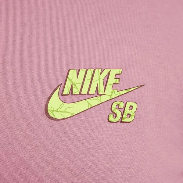 Nike SB OC Spider Glow In The Dark Graphic Skate Tee Plum Dust