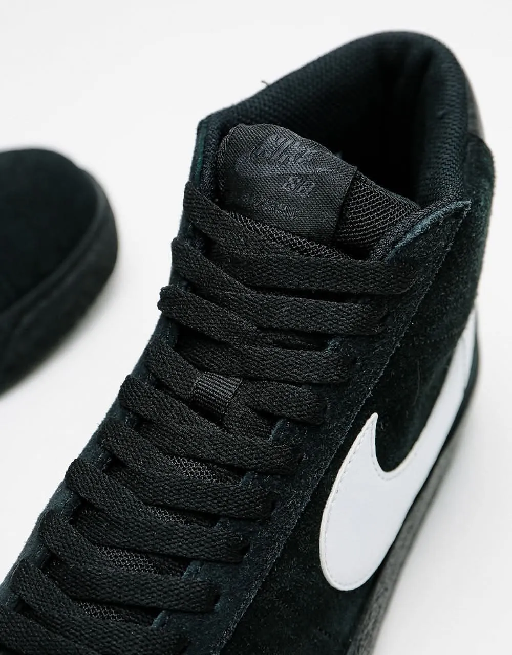 Nike SB Zoom Blazer Mid Skate Shoes - Black/White-Black-Black