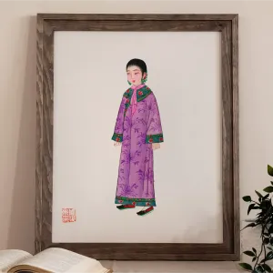 Noblewoman - Qing Dynasty Art Print