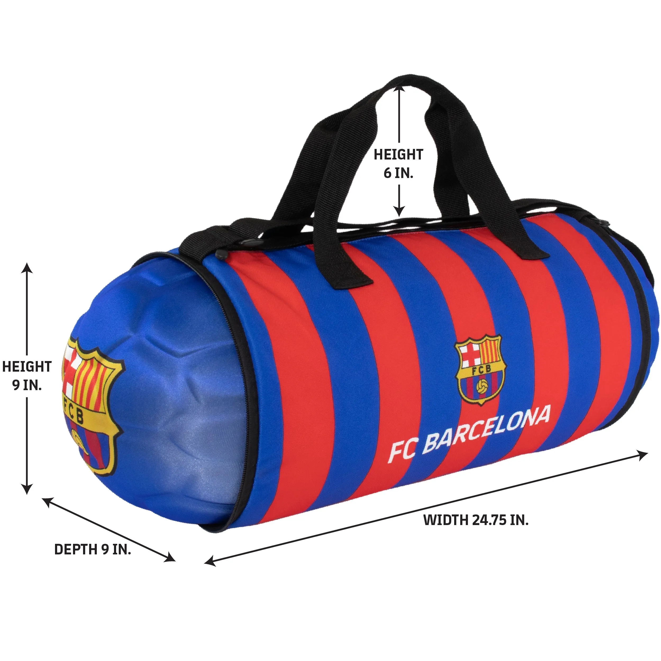 Official FC Barcelona Foldable Duffel Bag Maccabi Art