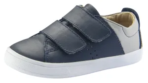 Old Soles Boy's and Girl's Toko Leather Sneakers, Navy/Gris