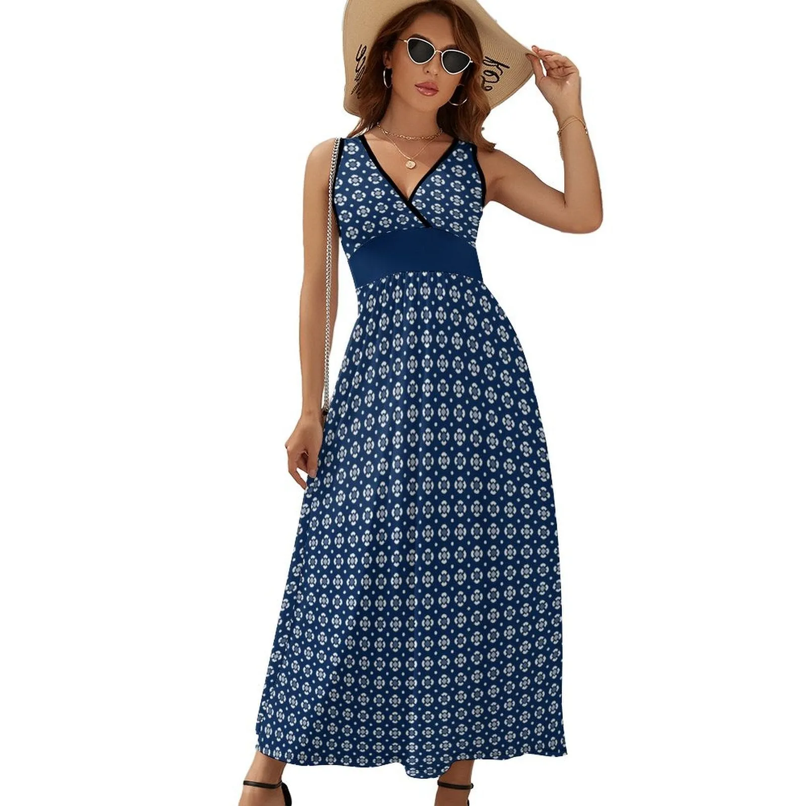 Peacefully Posh Sleeveless Long Dress