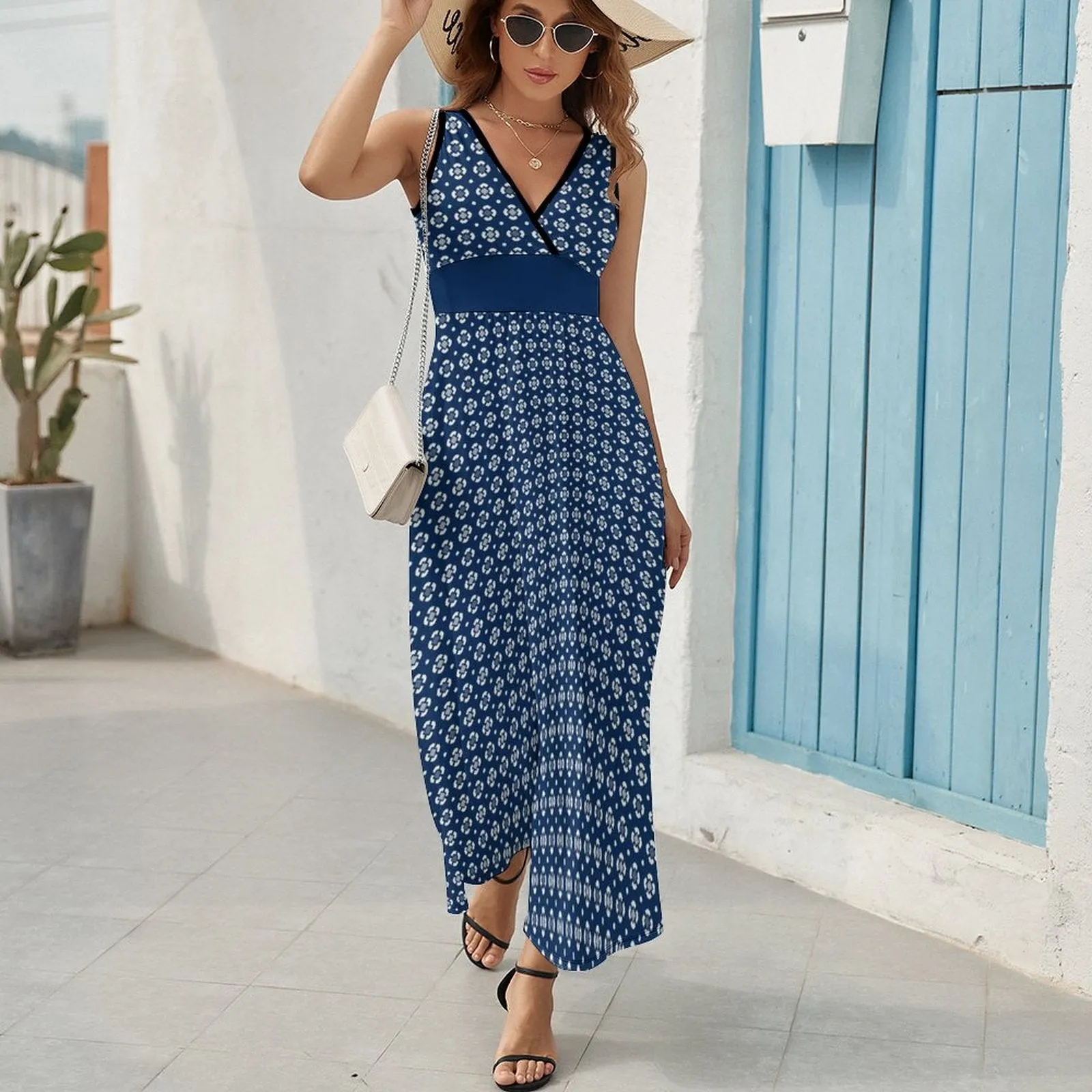 Peacefully Posh Sleeveless Long Dress