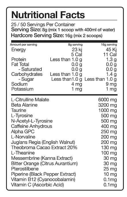 Per4m Explosive Pre-Workout Formula