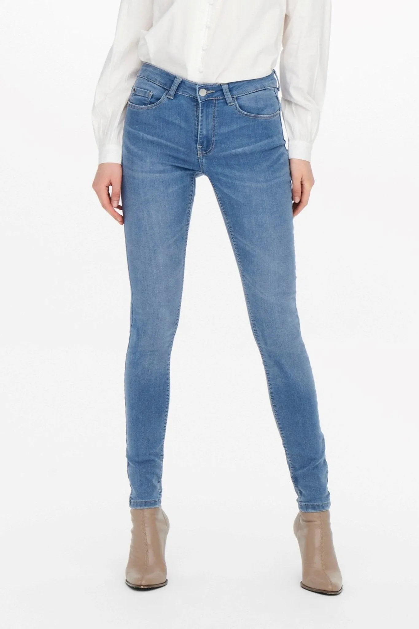 Performance Jeans - Light Blue (Mid-waist)