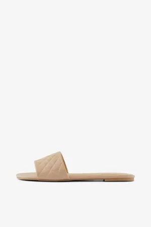 Pernille Quilted Sandal - Beige