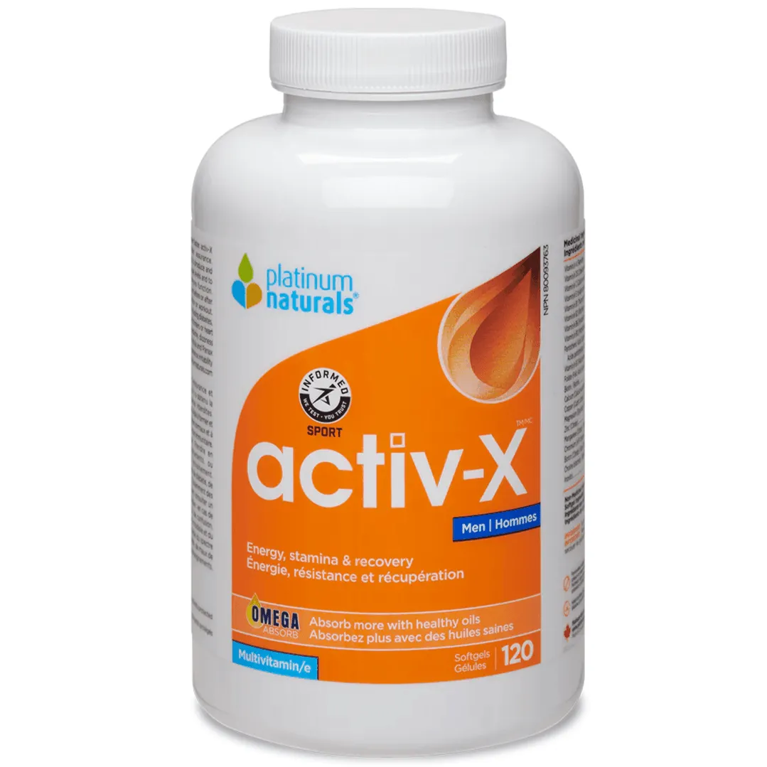 Platinum Naturals Activ X Multivitamin For Men 120 Softgels