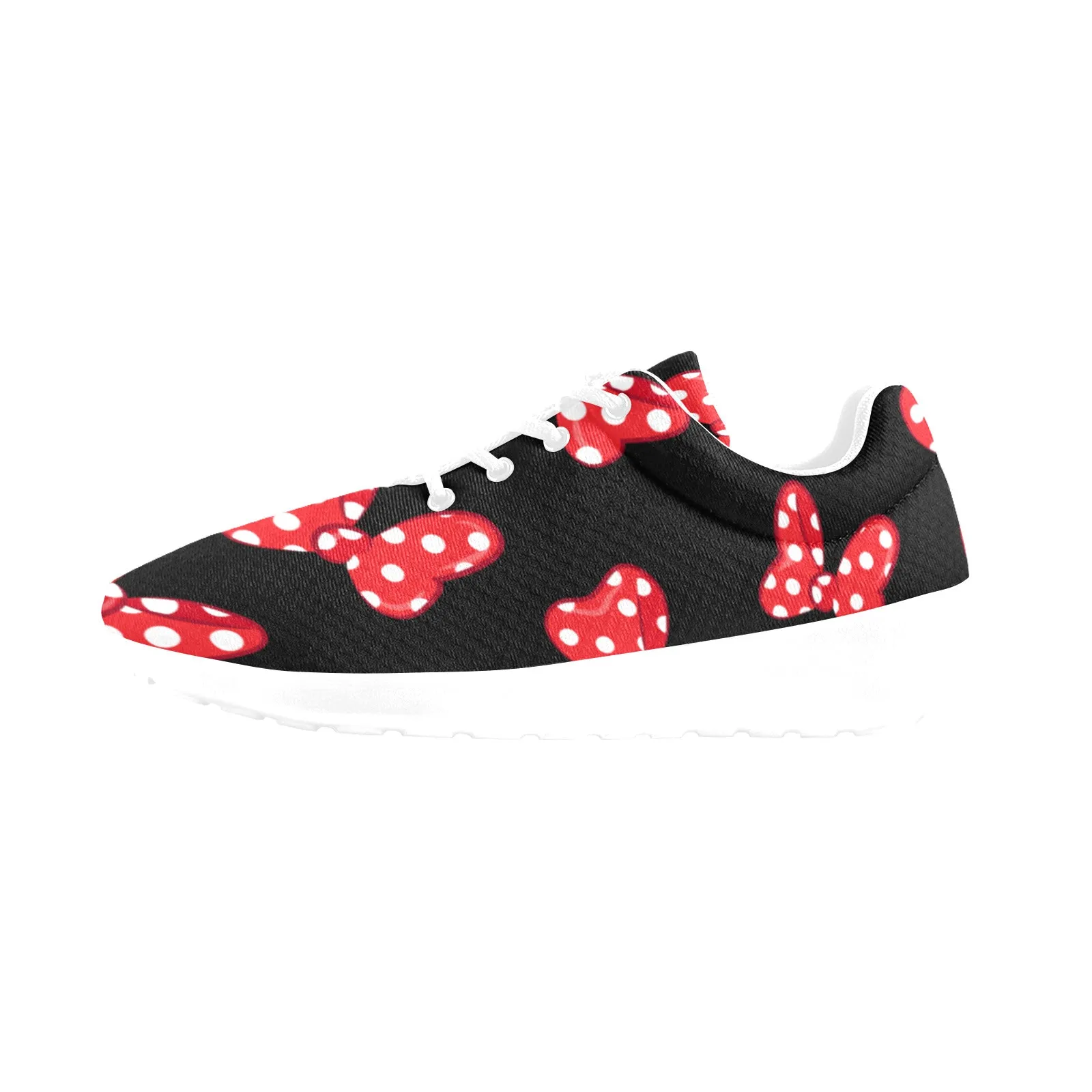 Polka Dot Bows Men's Athletic Shoes